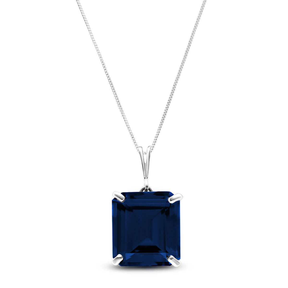 Shimmering Cuts Sapphire Necklace