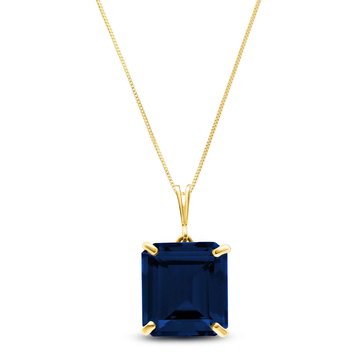 Shimmering Cuts Sapphire Necklace