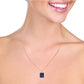 Shimmering Cuts Sapphire Necklace