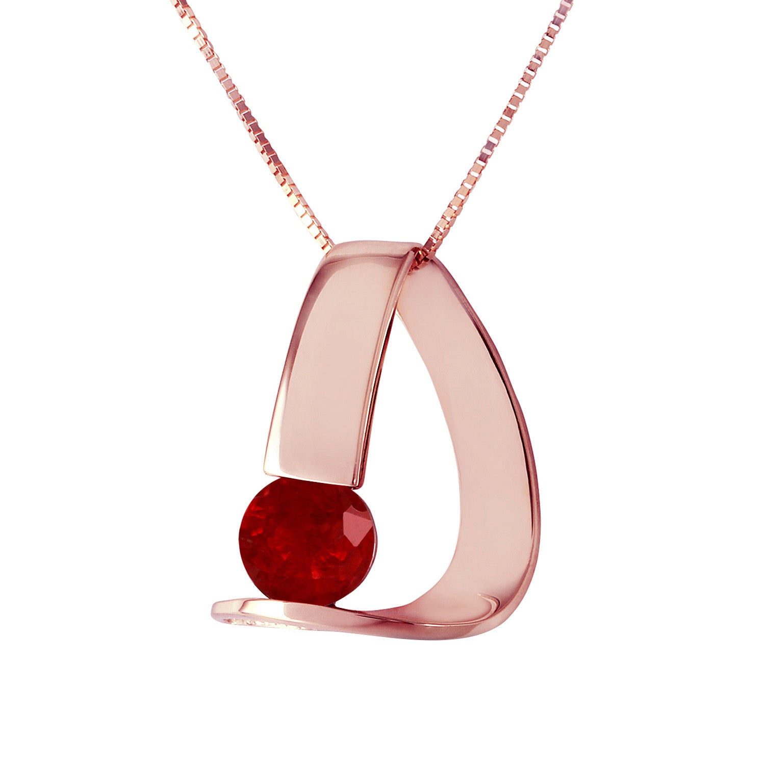 Zen Charm Ruby Necklace