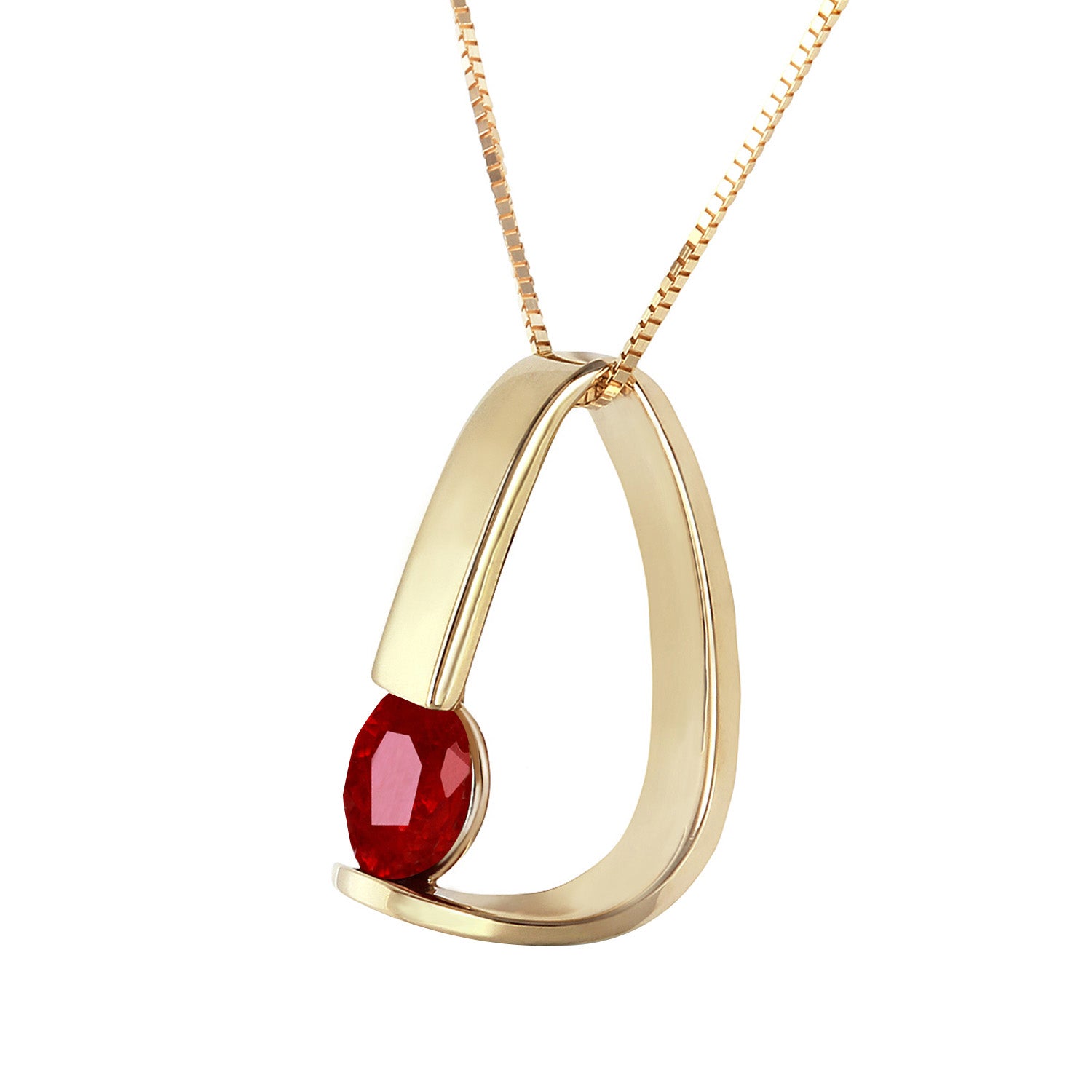 Zen Charm Ruby Necklace