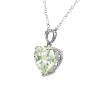 Eternal Hearts Green Amethyst Necklace