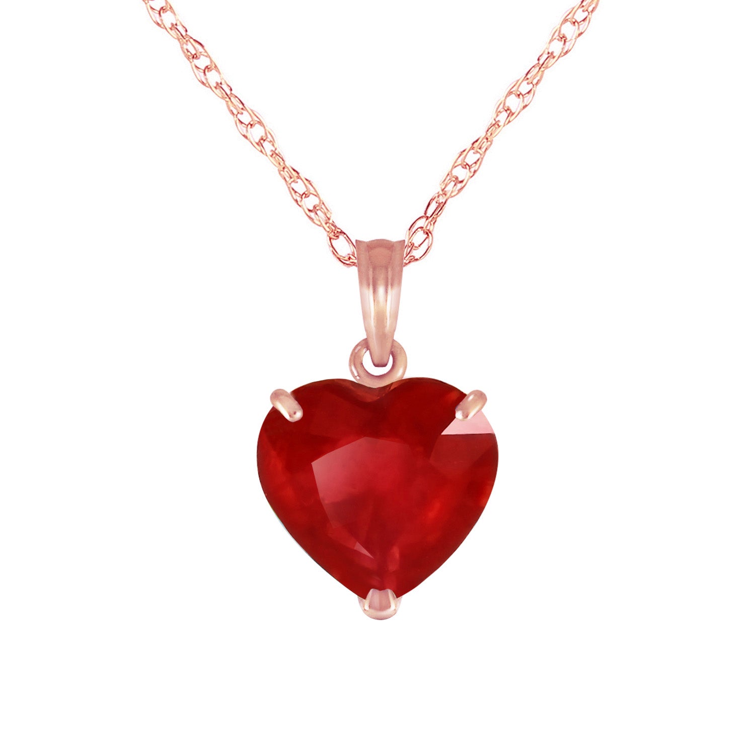 Eternal Hearts Ruby Necklace