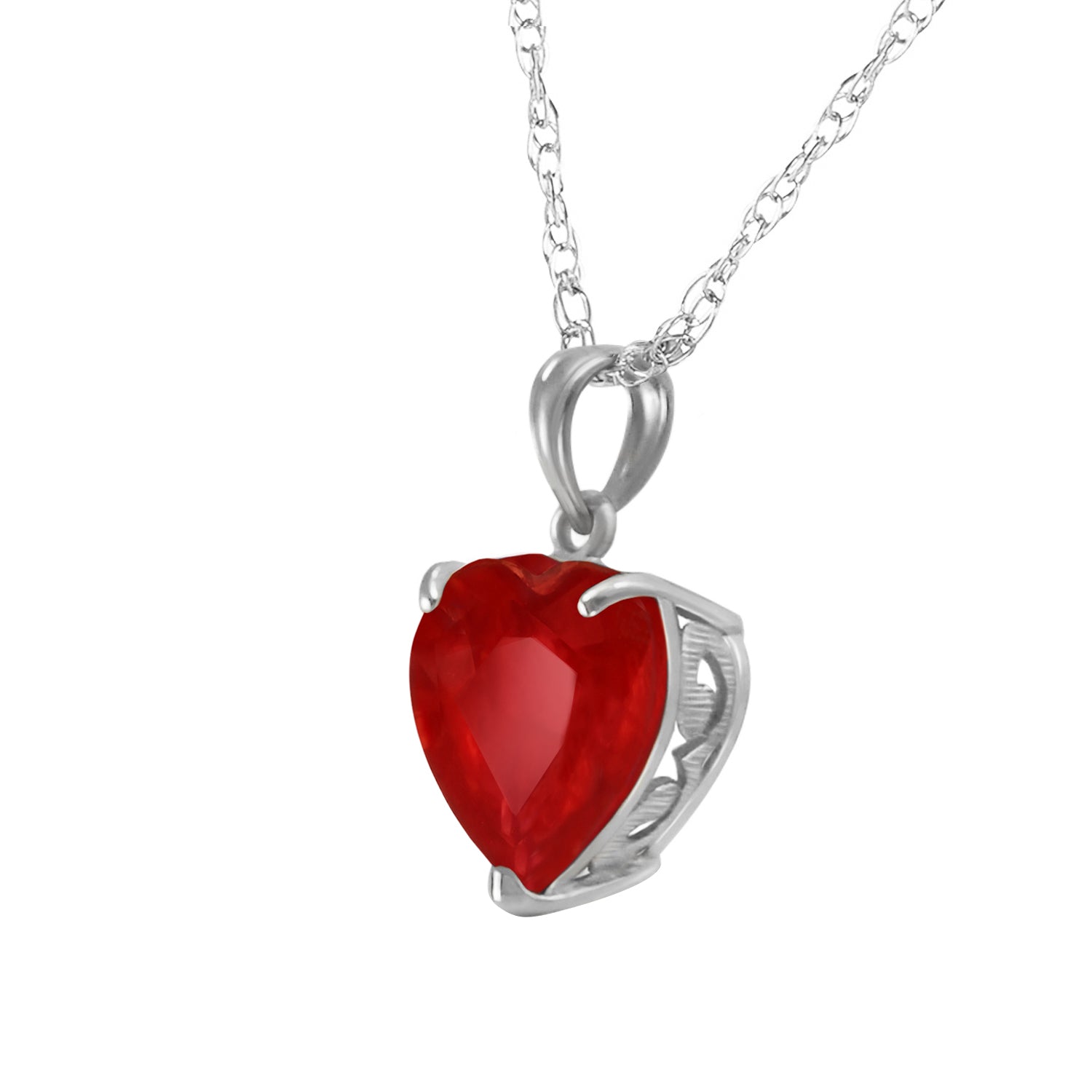 Eternal Hearts Ruby Necklace