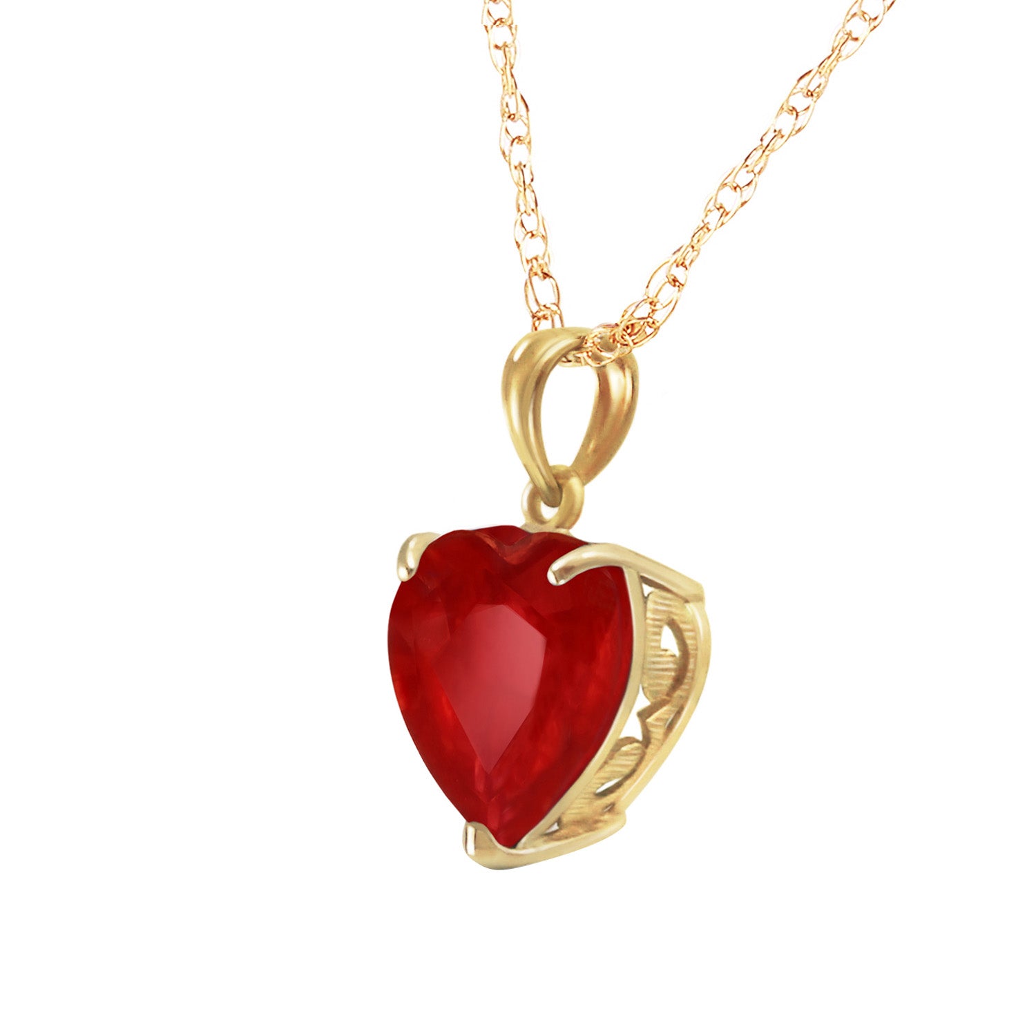 Eternal Hearts Ruby Necklace