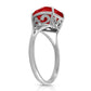 Lovers Heart Ruby Ring