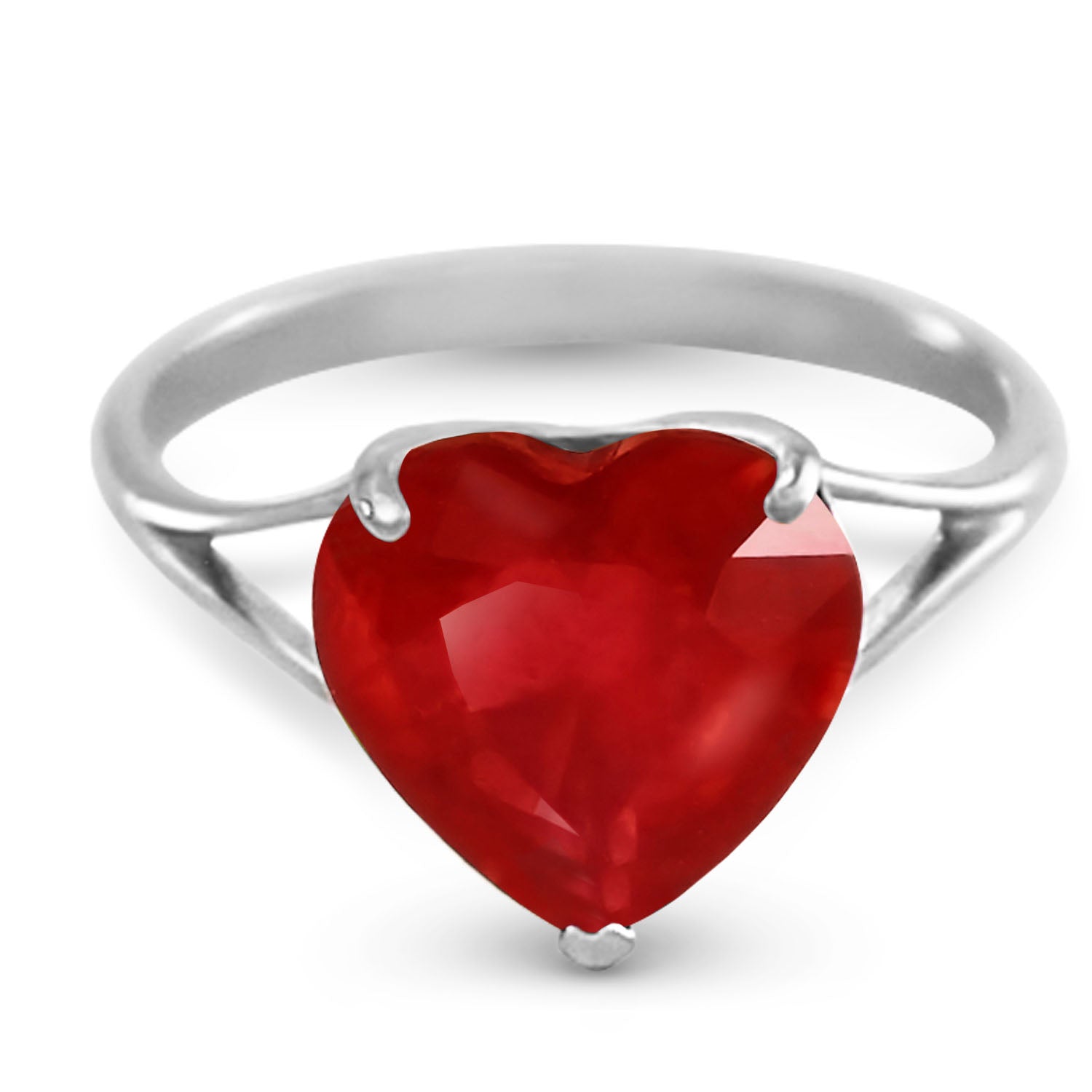 Lovers Heart Ruby Ring