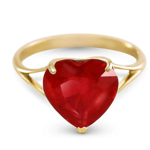 Lovers Heart Ruby Ring