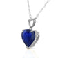 Eternal Hearts Sapphire Necklace