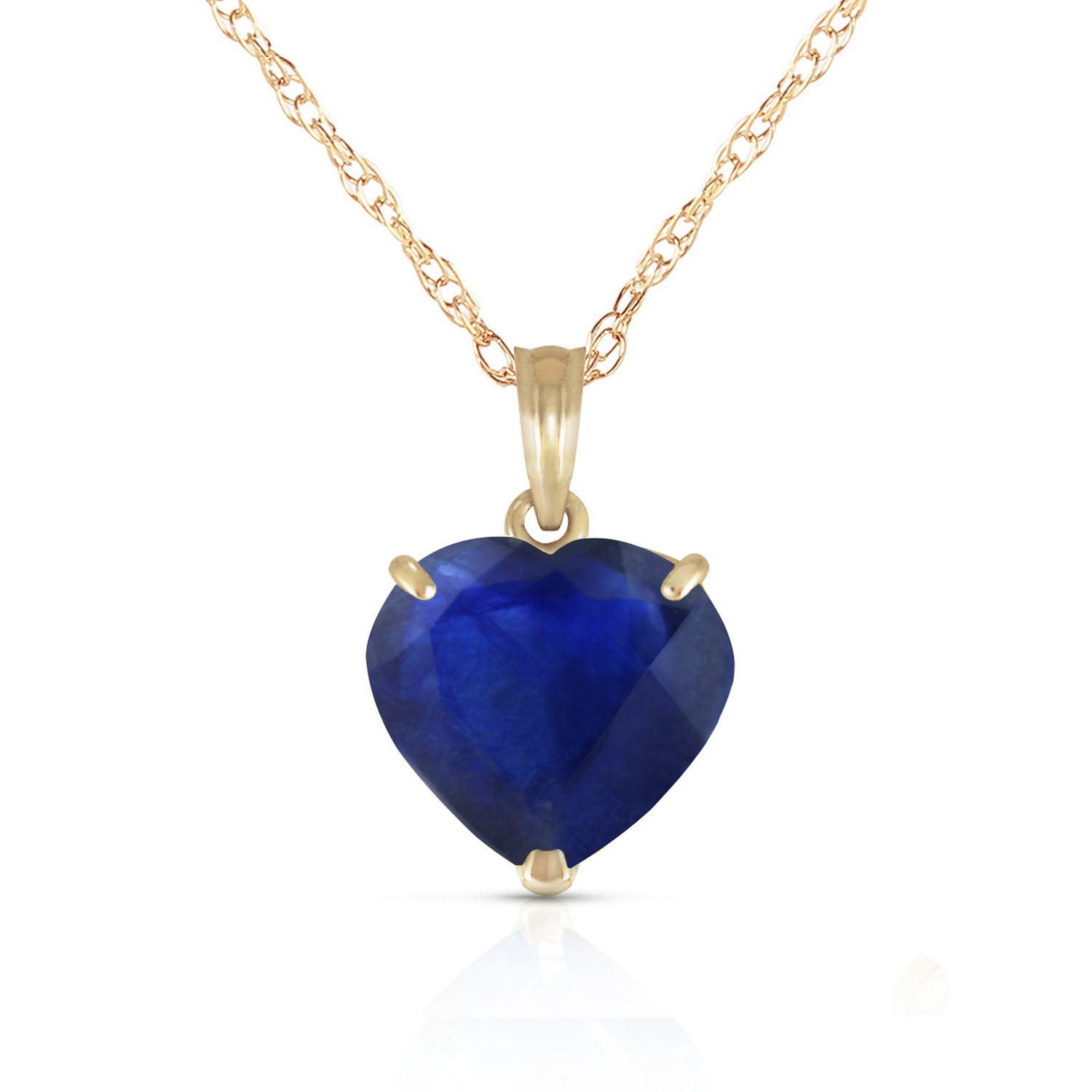 Eternal Hearts Sapphire Necklace