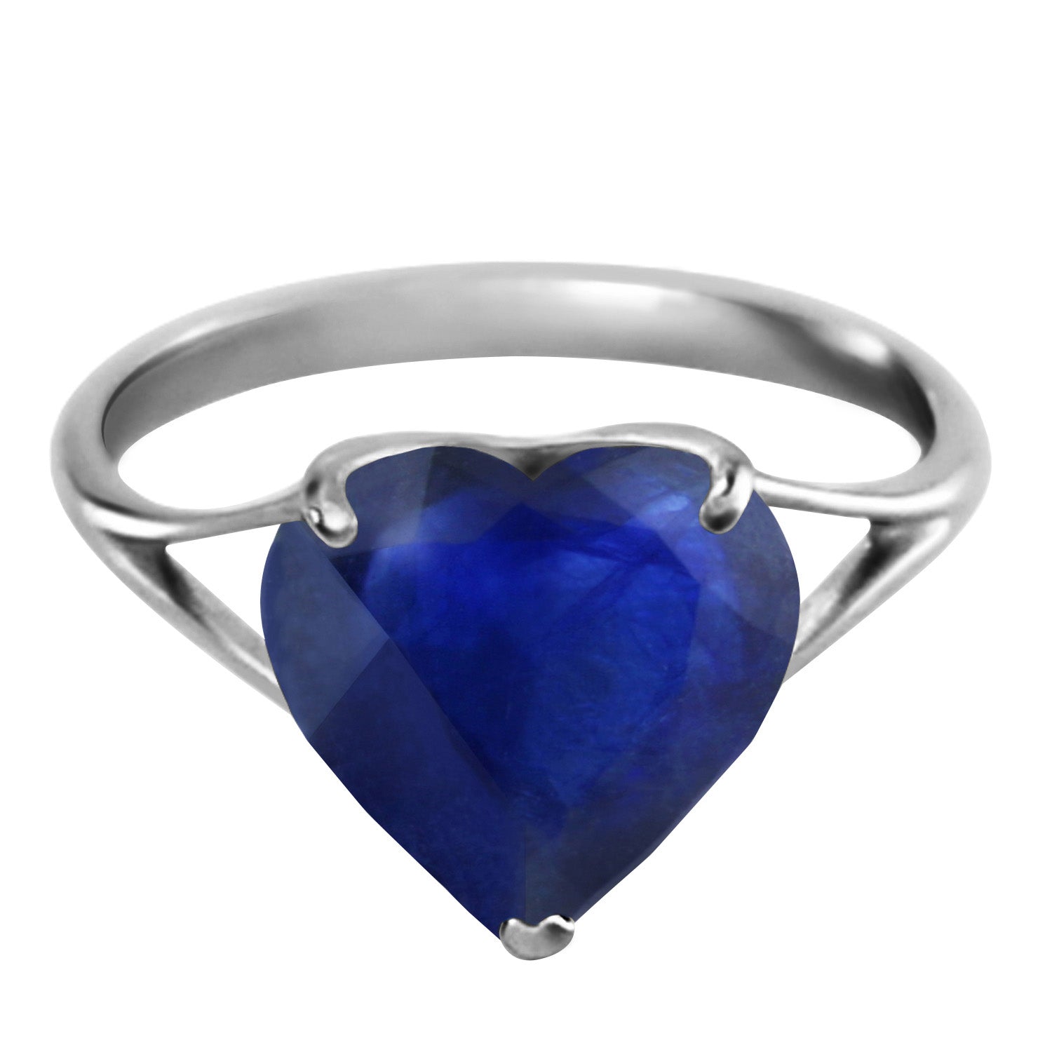 Lovers Heart Sapphire Ring