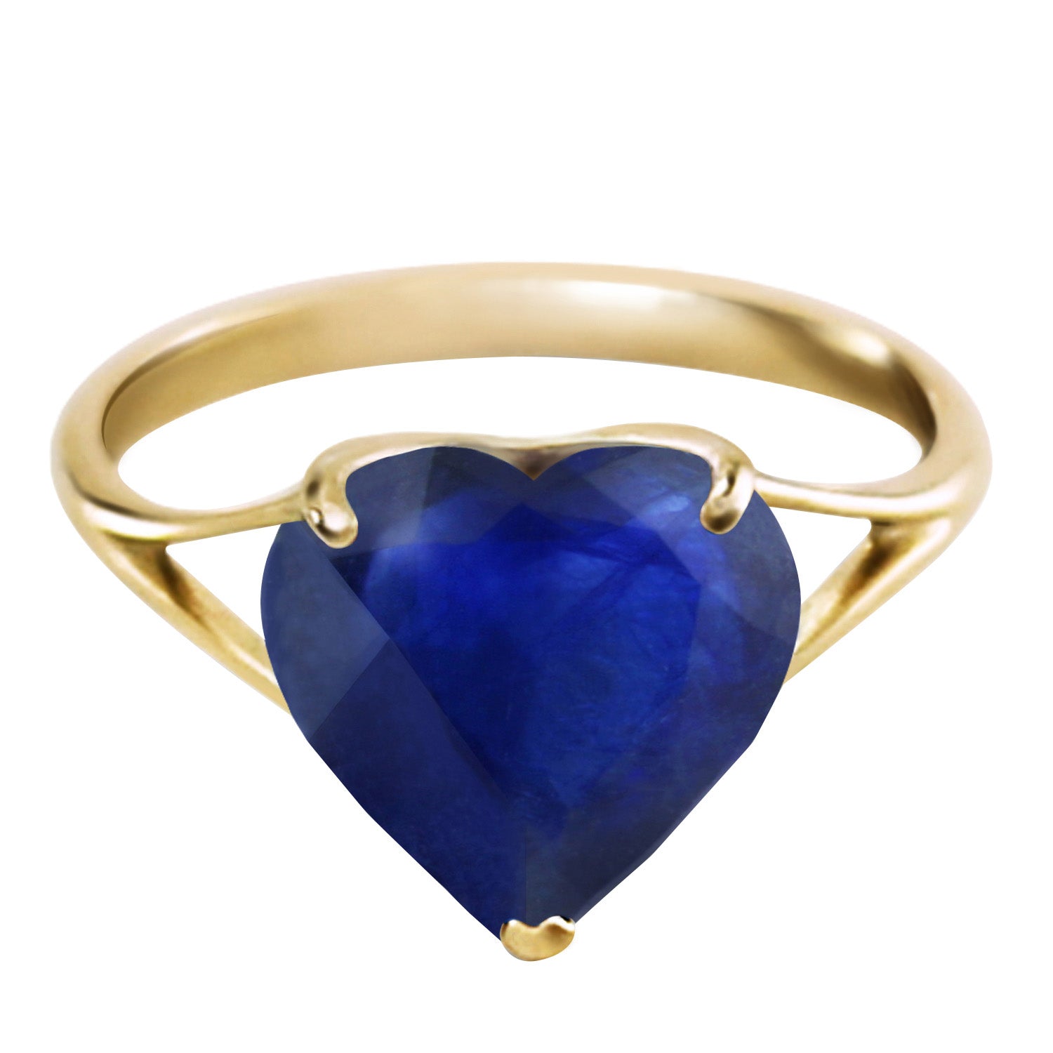 Lovers Heart Sapphire Ring