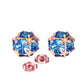 Regal Crown Blue Topaz Earrings