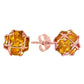 Regal Crown Citrine Earrings