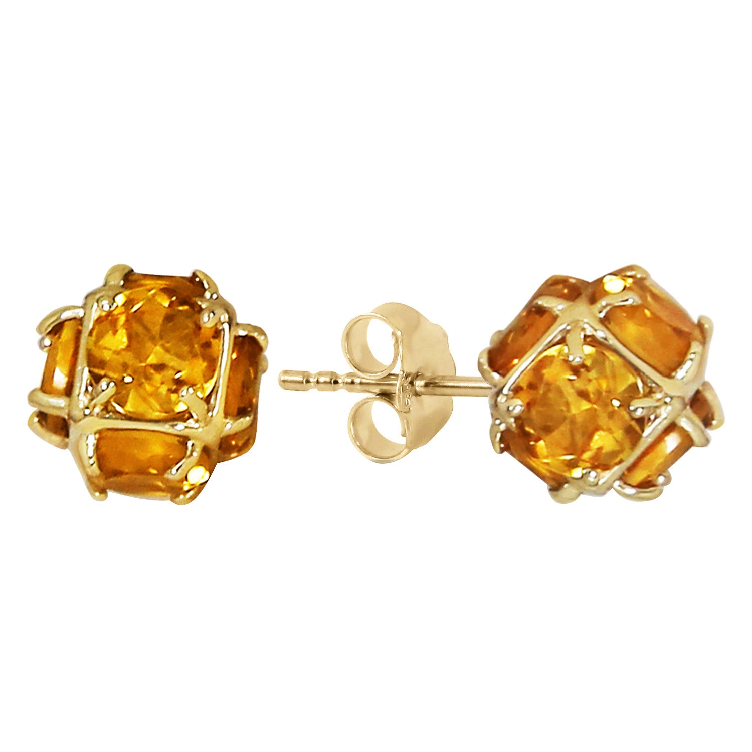 Regal Crown Citrine Earrings