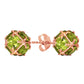 Regal Crown Peridot Earrings