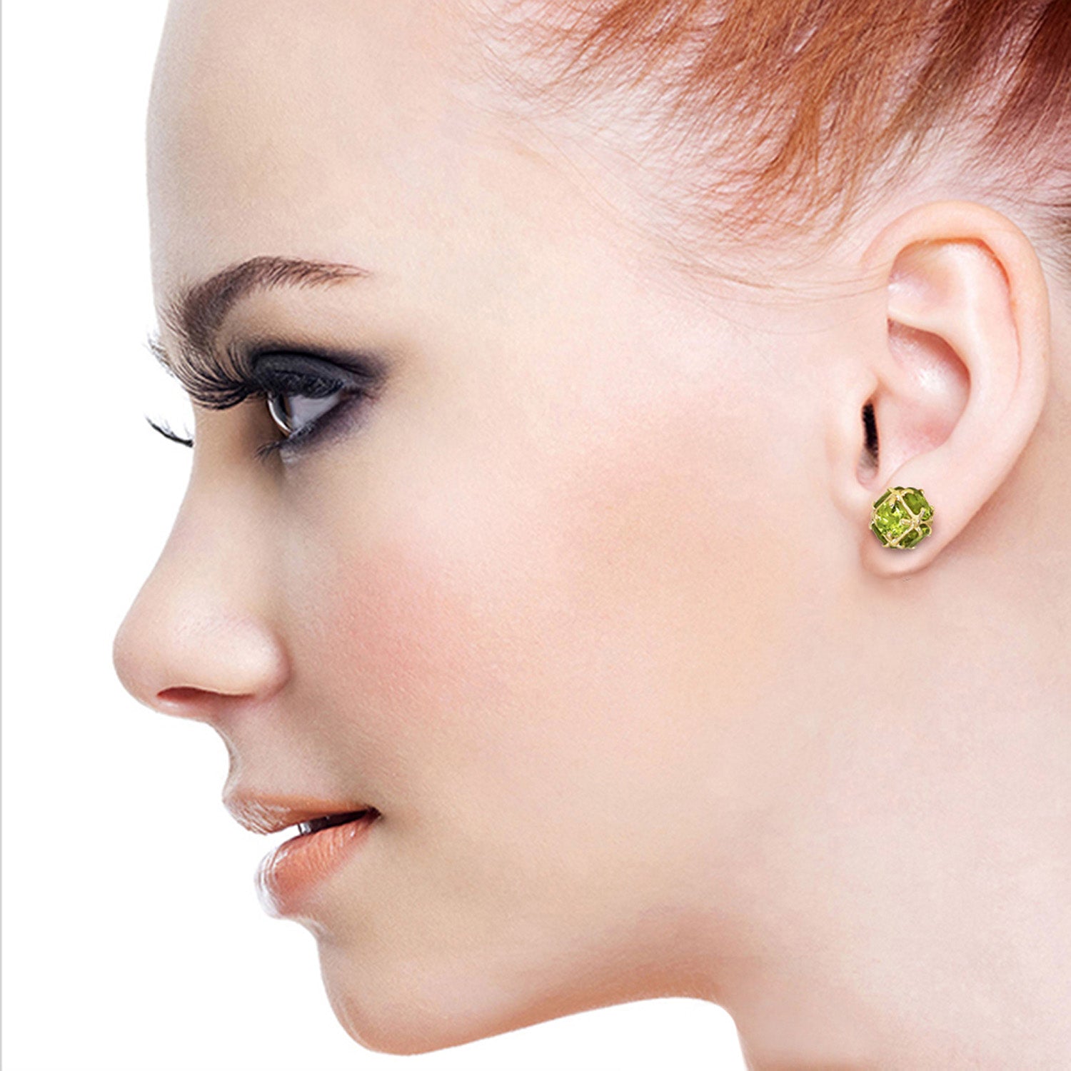 Regal Crown Peridot Earrings