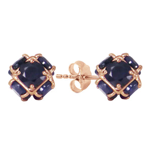 Regal Crown Sapphire Earrings