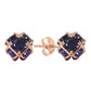 Radiant Orb Sapphire Earrings