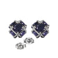 Radiant Orb Sapphire Earrings