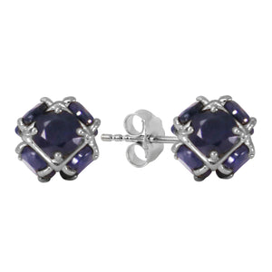 Regal Crown Sapphire Earrings