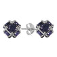 Radiant Orb Sapphire Earrings