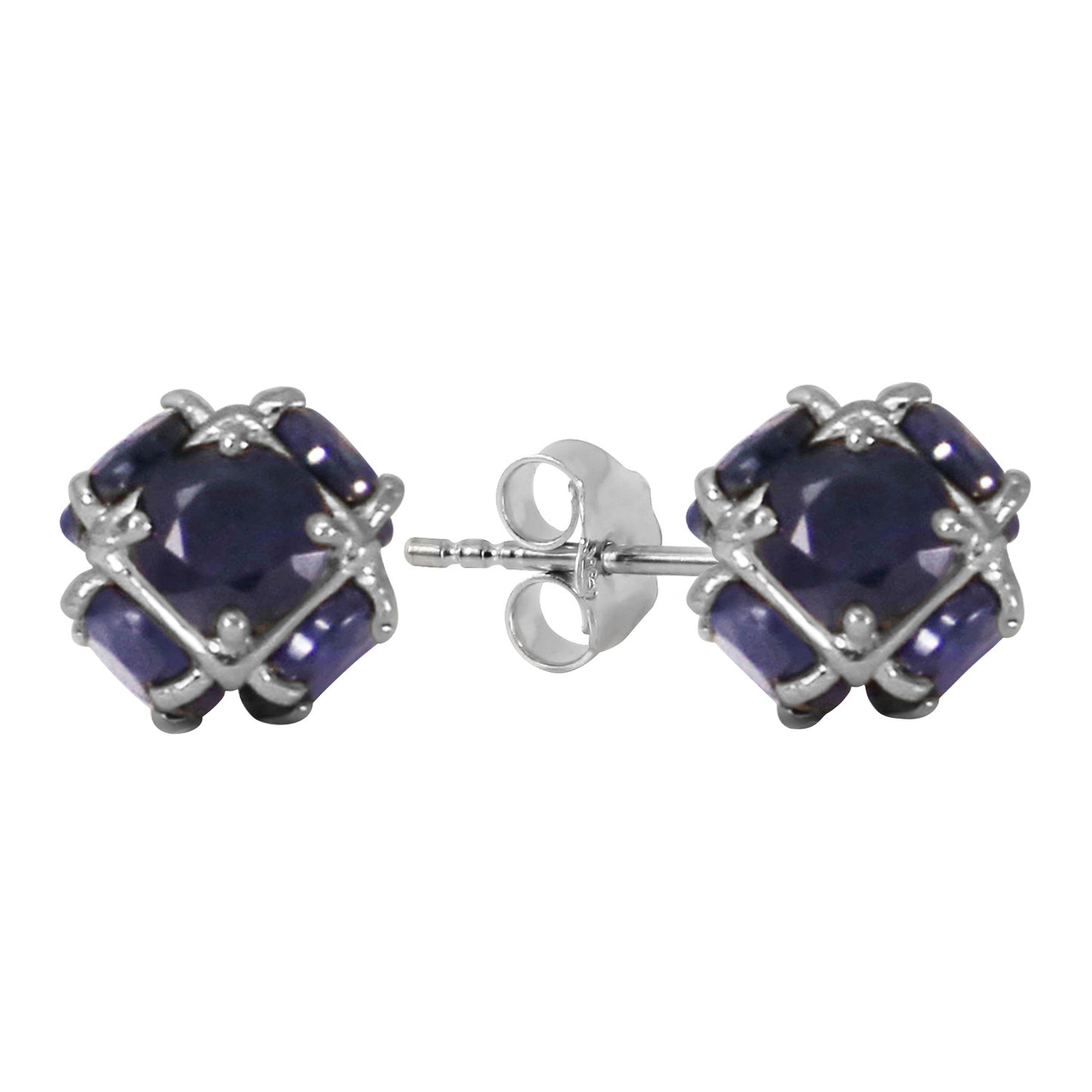 Radiant Orb Sapphire Earrings