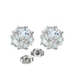 Regal Crown Aquamarine Earrings