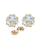 Regal Crown Aquamarine Earrings