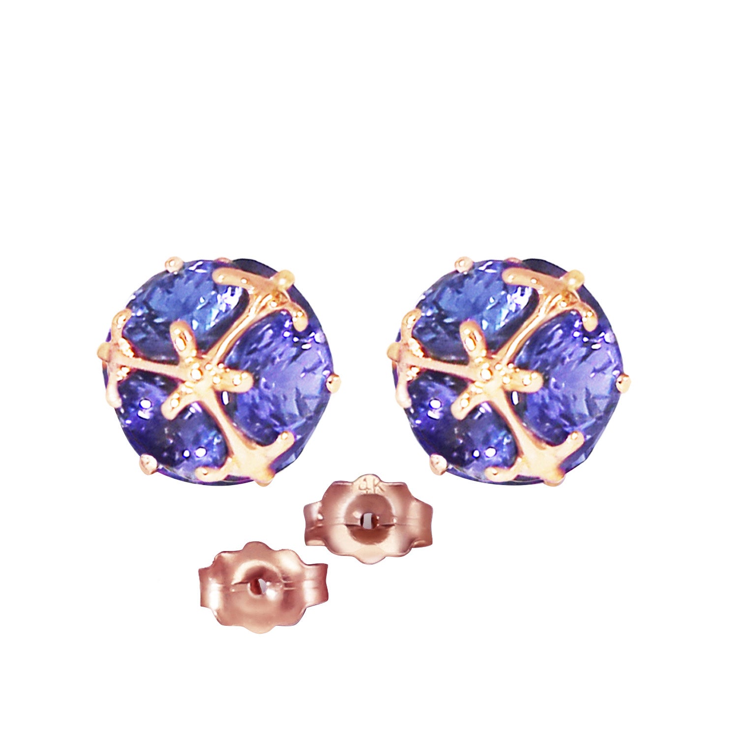 Regal Crown Tanzanite Earrings