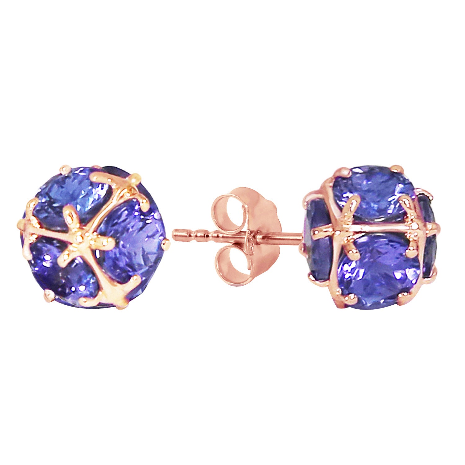Regal Crown Tanzanite Earrings