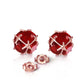 Regal Crown Ruby Earrings