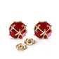 Regal Crown Ruby Earrings