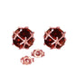 Radiant Orb Garnet Earrings