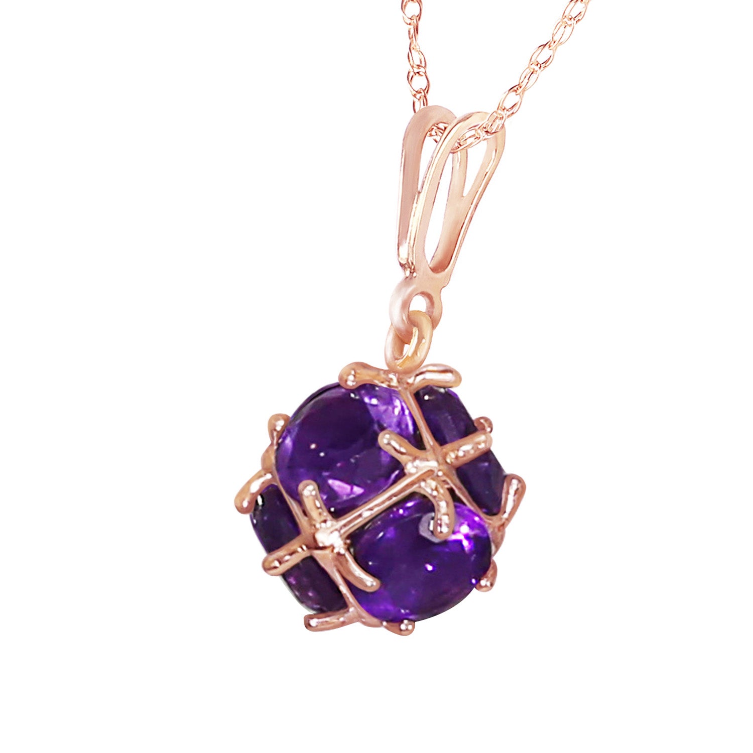Regal Crown Amethyst Necklace