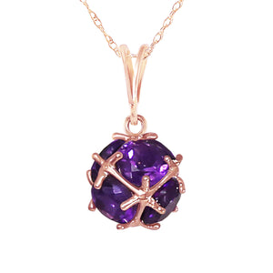 Regal Crown Amethyst Necklace