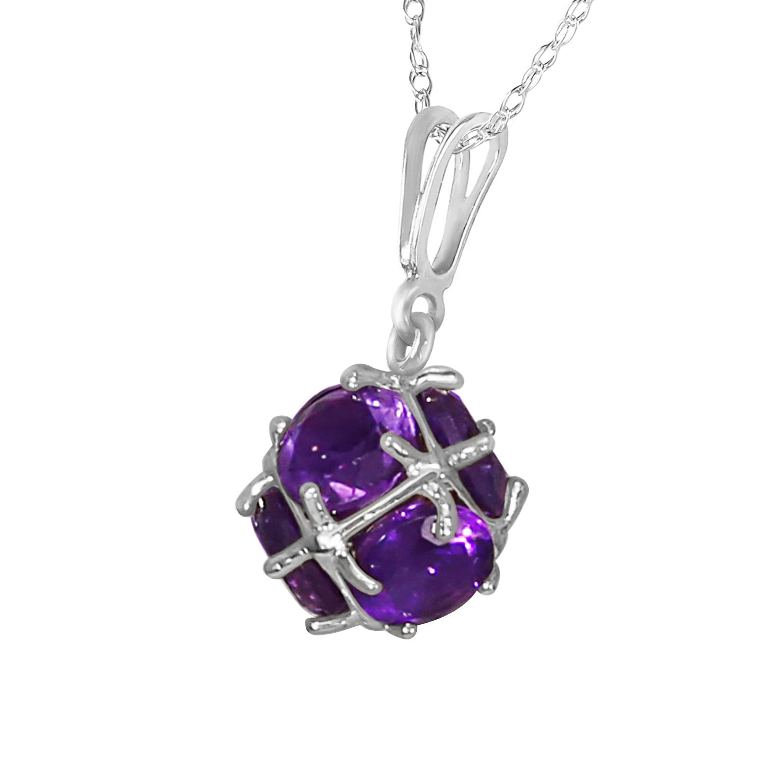 Regal Crown Amethyst Necklace