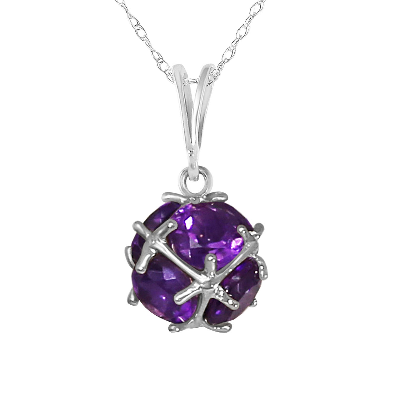 Regal Crown Amethyst Necklace
