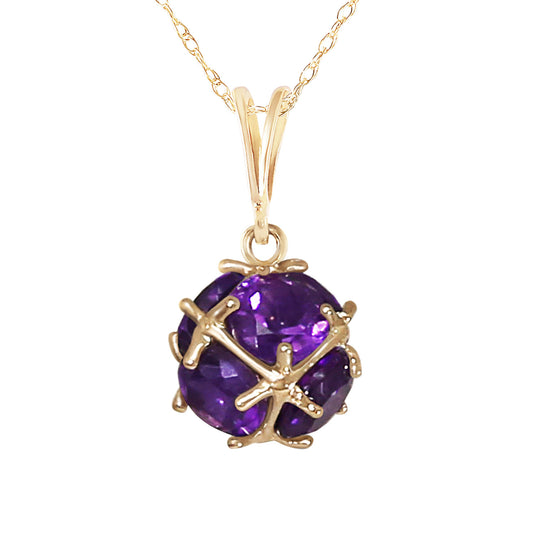 Radiant Orb Amethyst Necklace
