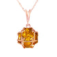 Regal Crown Citrine Necklace