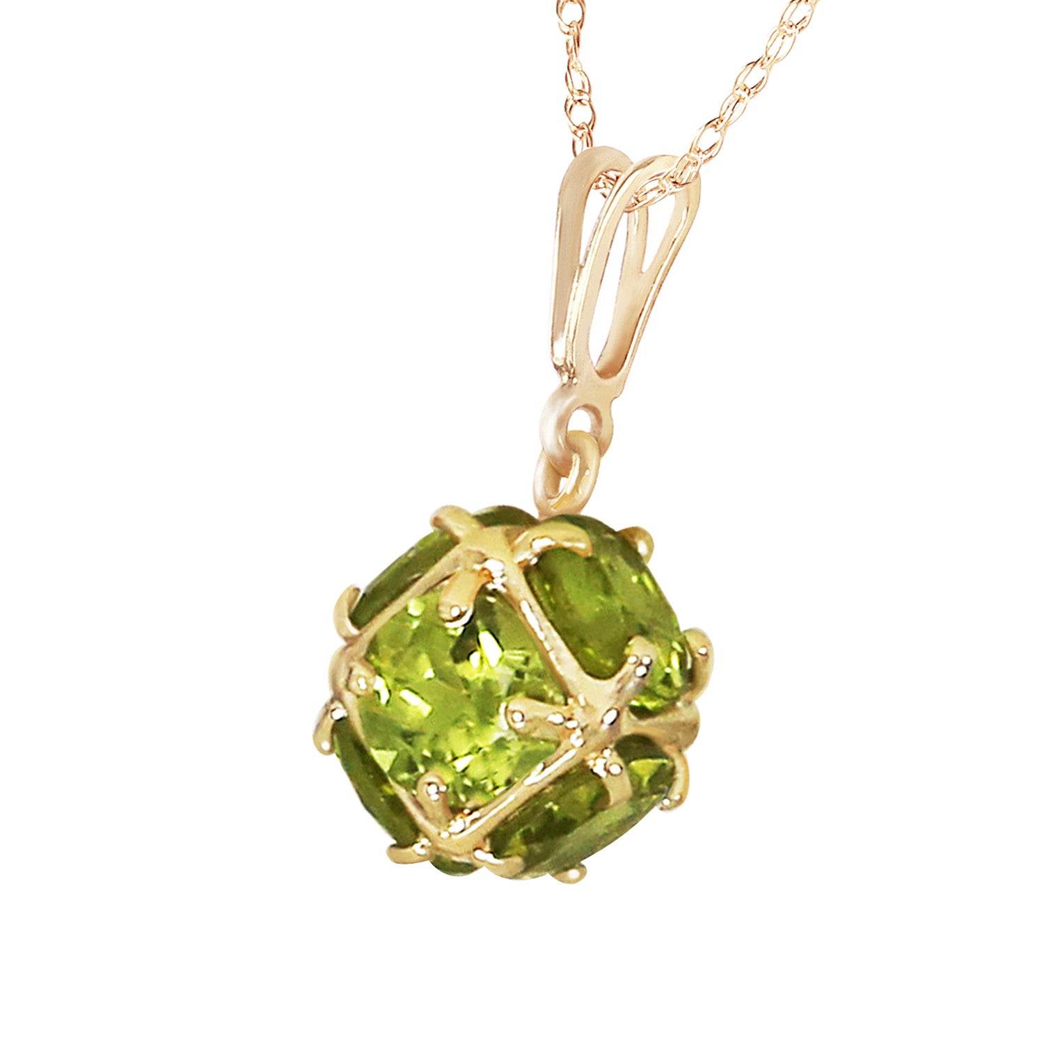 Regal Crown Peridot Necklace