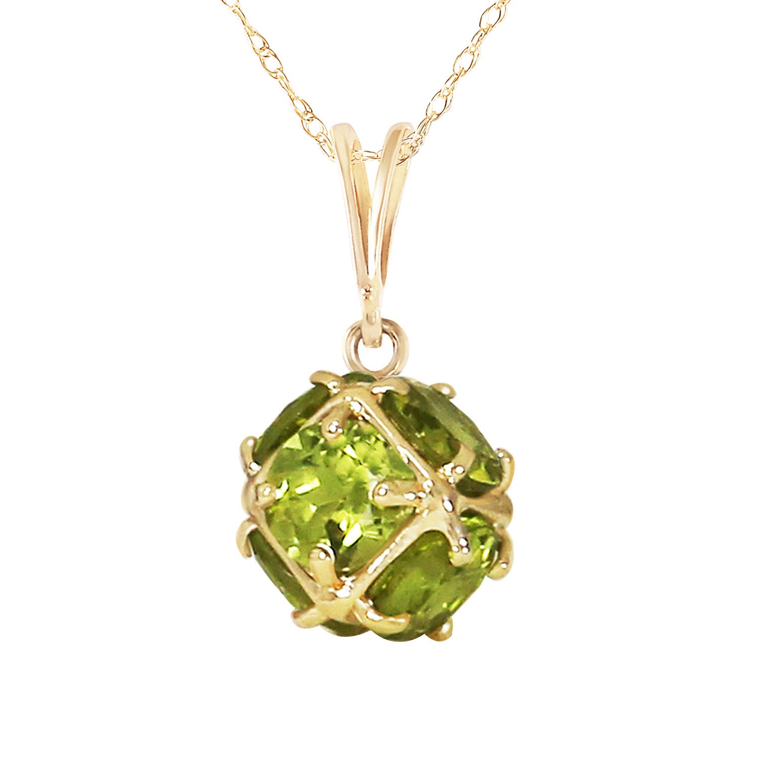 Regal Crown Peridot Necklace