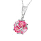 Regal Crown Pink Topaz Necklace