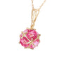 Regal Crown Pink Topaz Necklace