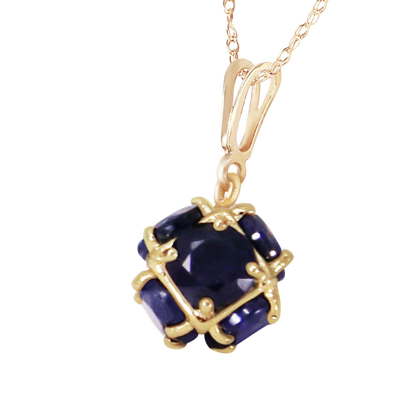 Radiant Orb Sapphire Necklace