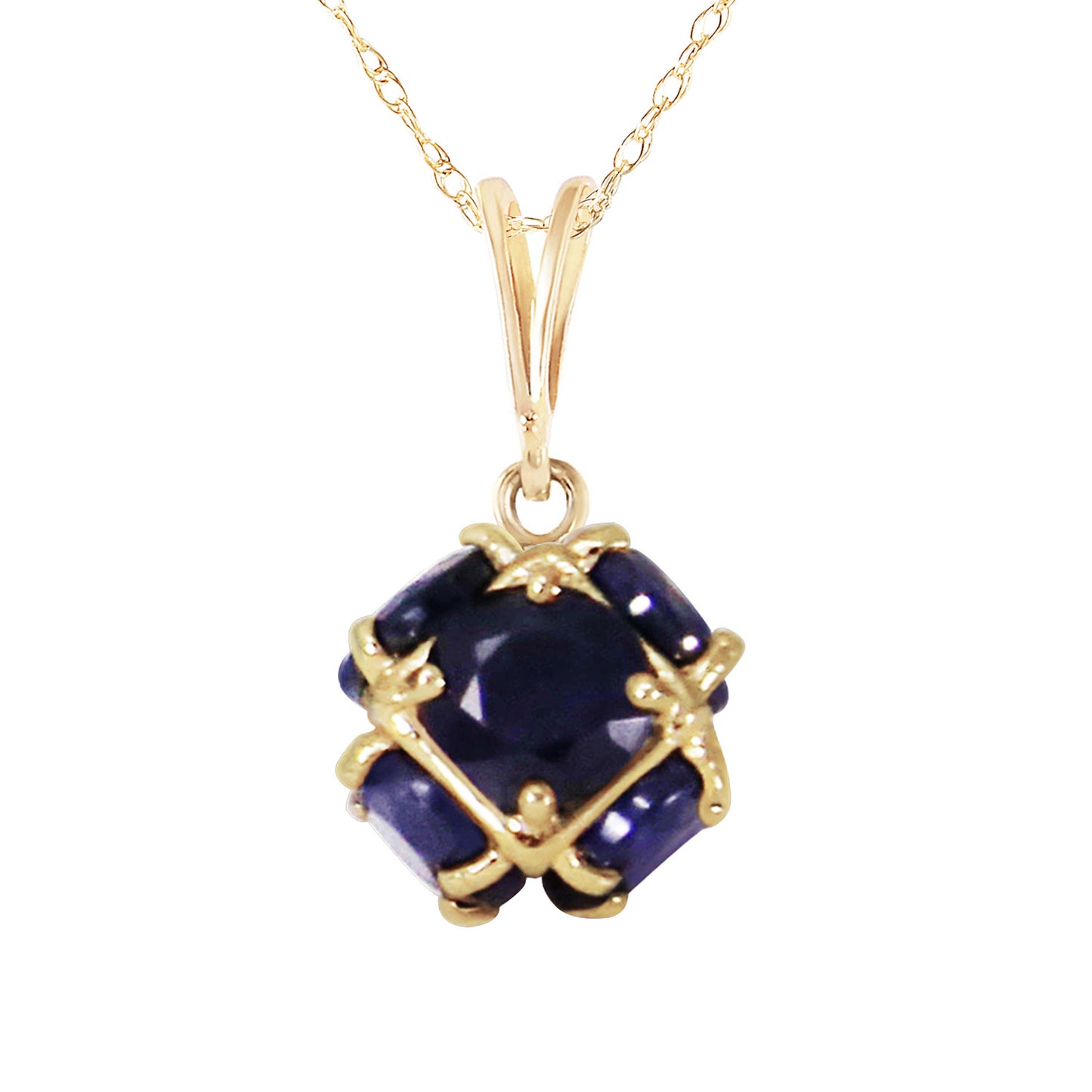 Radiant Orb Sapphire Necklace