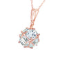 Regal Crown Aquamarine Necklace