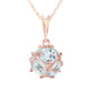 Regal Crown Aquamarine Necklace