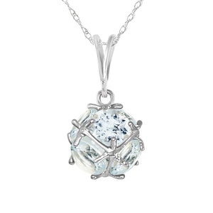 Regal Crown Aquamarine Necklace