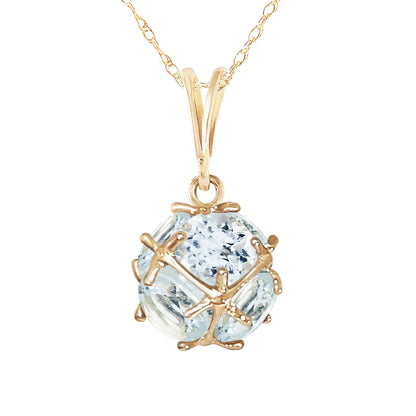Regal Crown Aquamarine Necklace